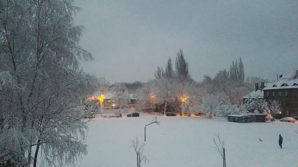 Ruda Śląska w zimowej odsłonie.