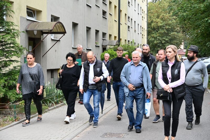 Ruszyły jesienne spacery z mieszkańcami. Władze miasta odwiedziły Halembę
