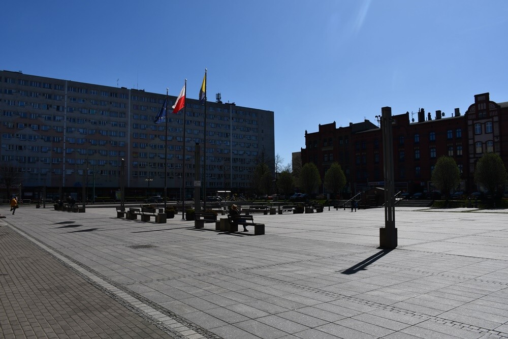 Rynek w Nowym Bytomiu.
