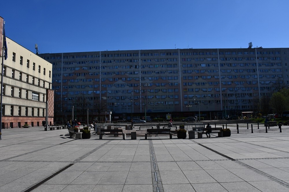 Rynek w Nowym Bytomiu.