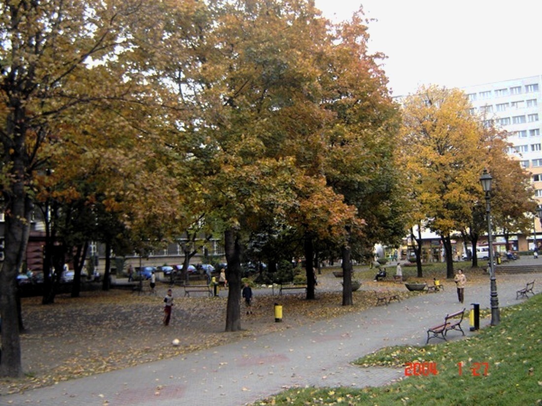 Również jesienią drzewa nadawały temu miejscu specyficznego klimatu.