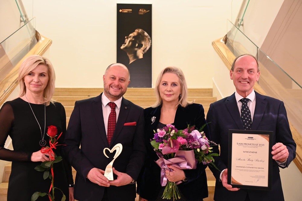 Ruda Śląska oznaczona tytułem "Samorząd z Otwartym Sercem". fot. UM Ruda Śląska