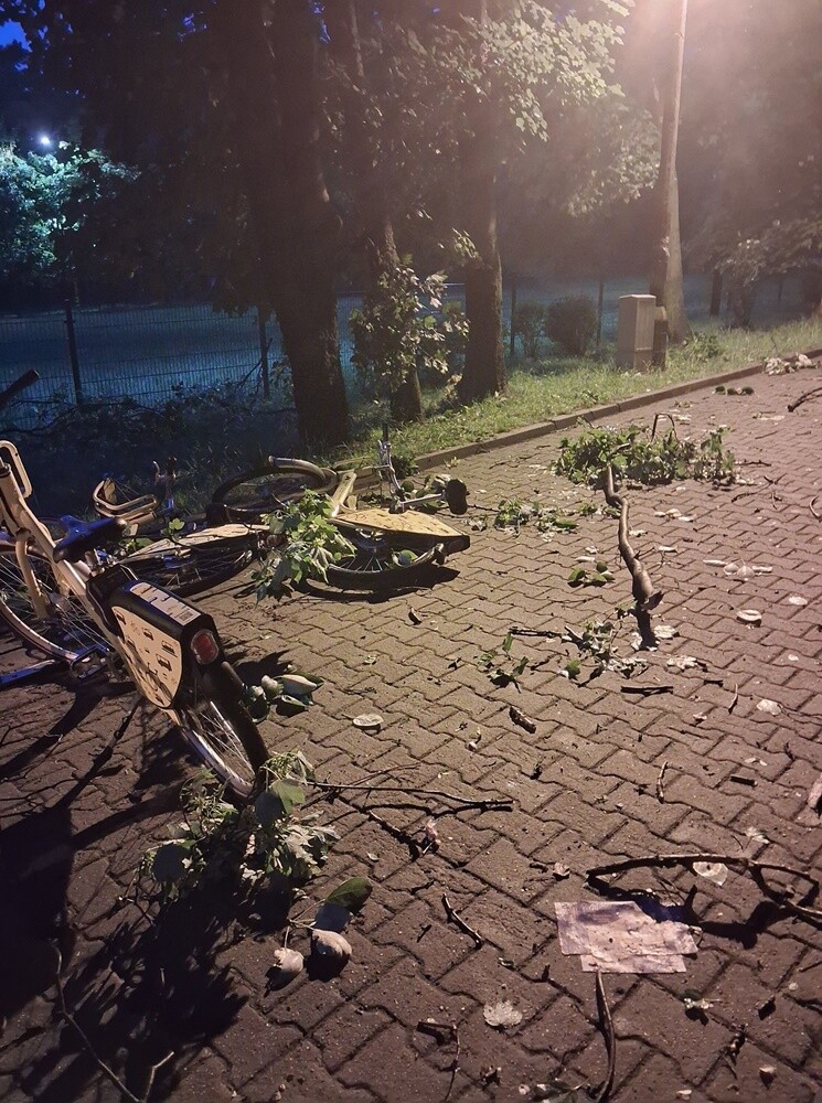 Skutki burzy w Rudzie Śląskiej. / fot. PSP Ruda Śląska / Czytelnicy