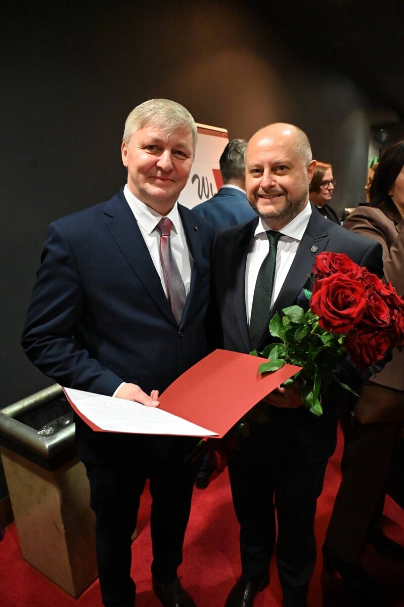 Super Prometeusz 2025 dla Dariusza Sitko. / fot. UM Ruda Śląska