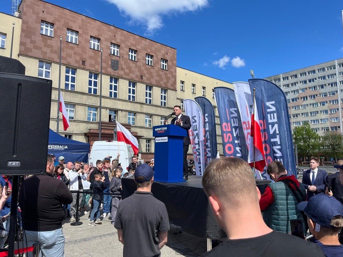 Spotkanie ze Sławomirem Mentzenem w Rudzie Śląskiej.