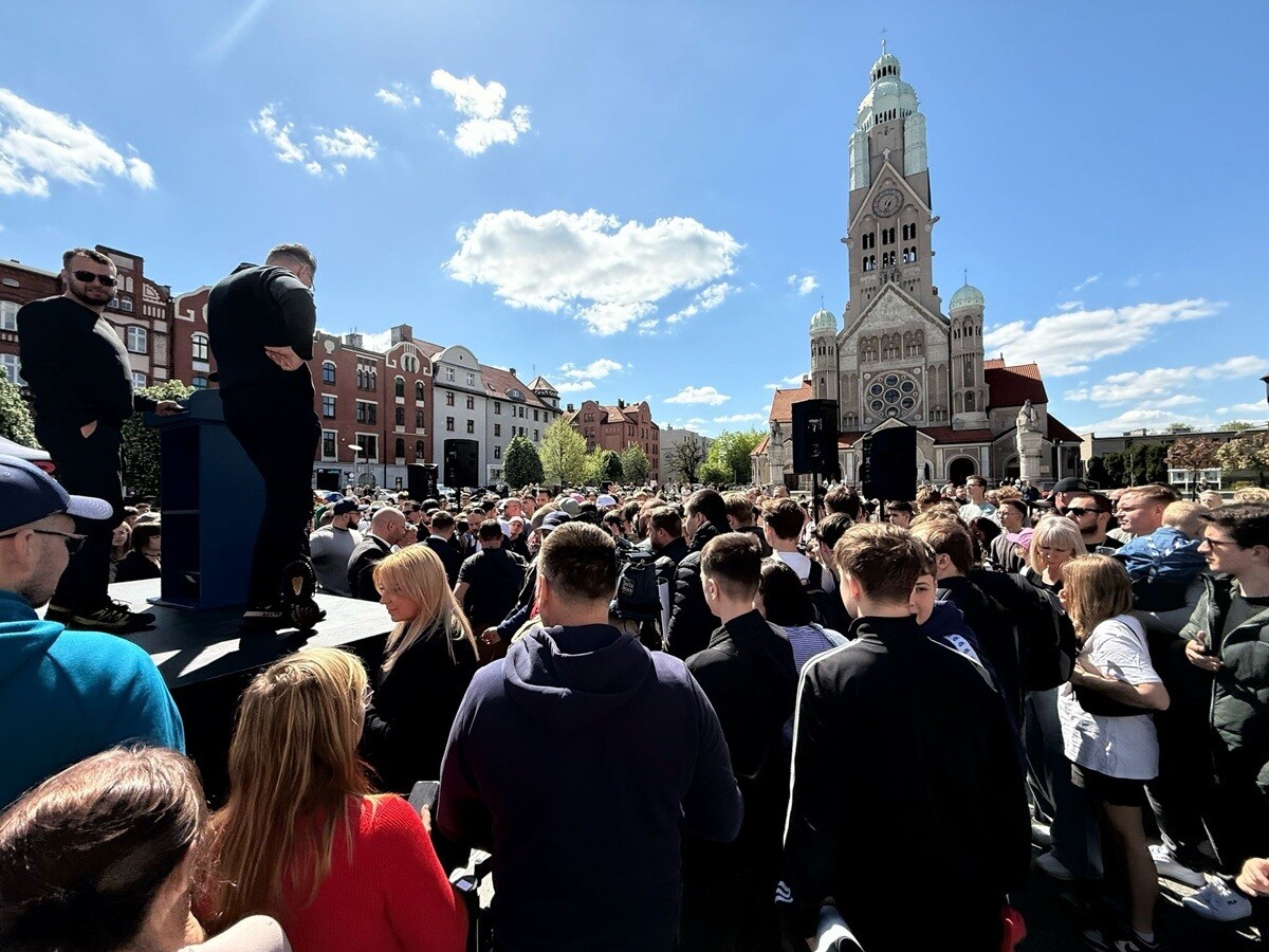 Spotkanie ze Sławomirem Mentzenem w Rudzie Śląskiej.