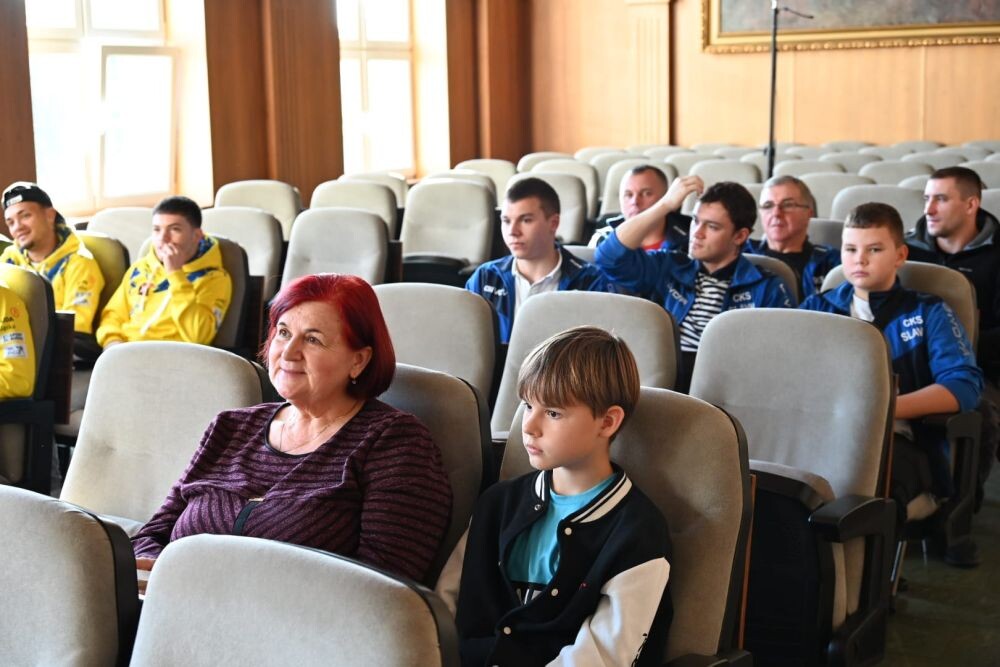 Spotkanie ze sportowcami z zagranicy/fot. FB Michał Pierończyk