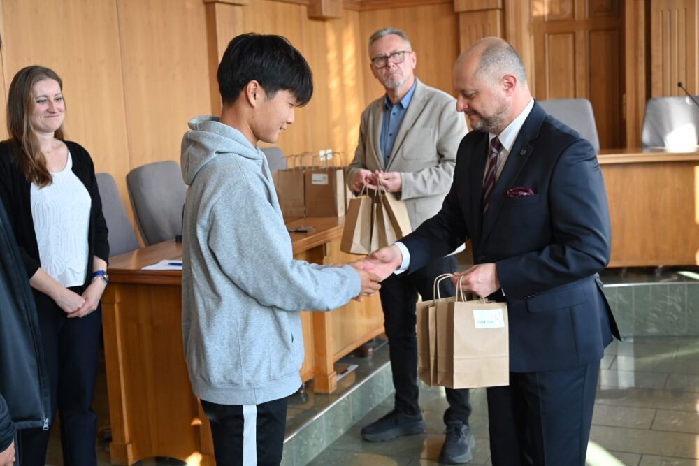 Spotkanie ze sportowcami z zagranicy/fot. FB Michał Pierończyk