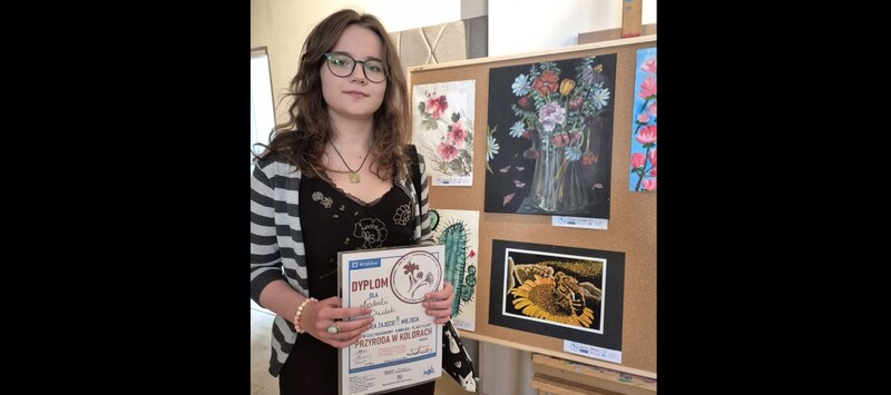 Sukces młodej artystki ze Świętochłowic w międzynarodowym konkursie plastycznym!