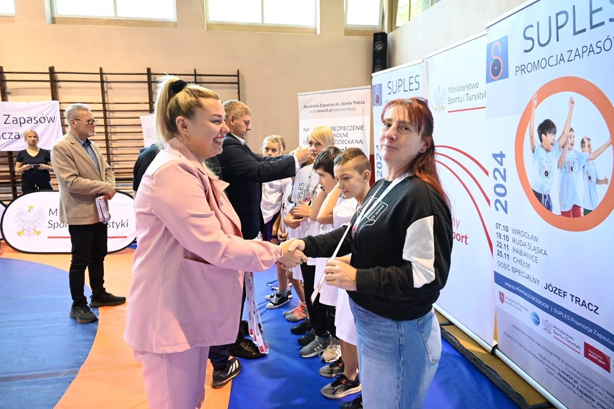 Ruda Śląska promuje kulturę fizyczną podczas drugiej edycji SUPLES Promocja Zapasów. / fot. UM Ruda Śląska