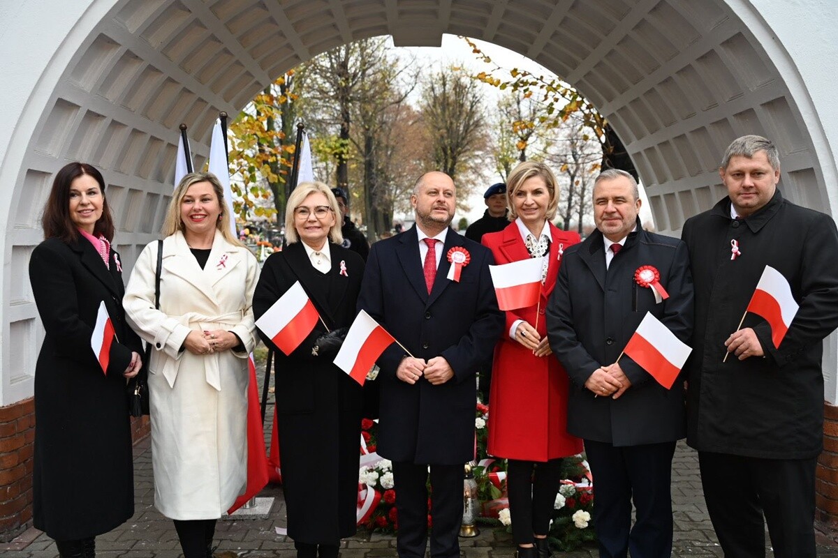 Uroczystości z okazji 107. rocznicy odzyskania niepodległości w Rudzie Śląskiej. / fot. UM Ruda Śląska