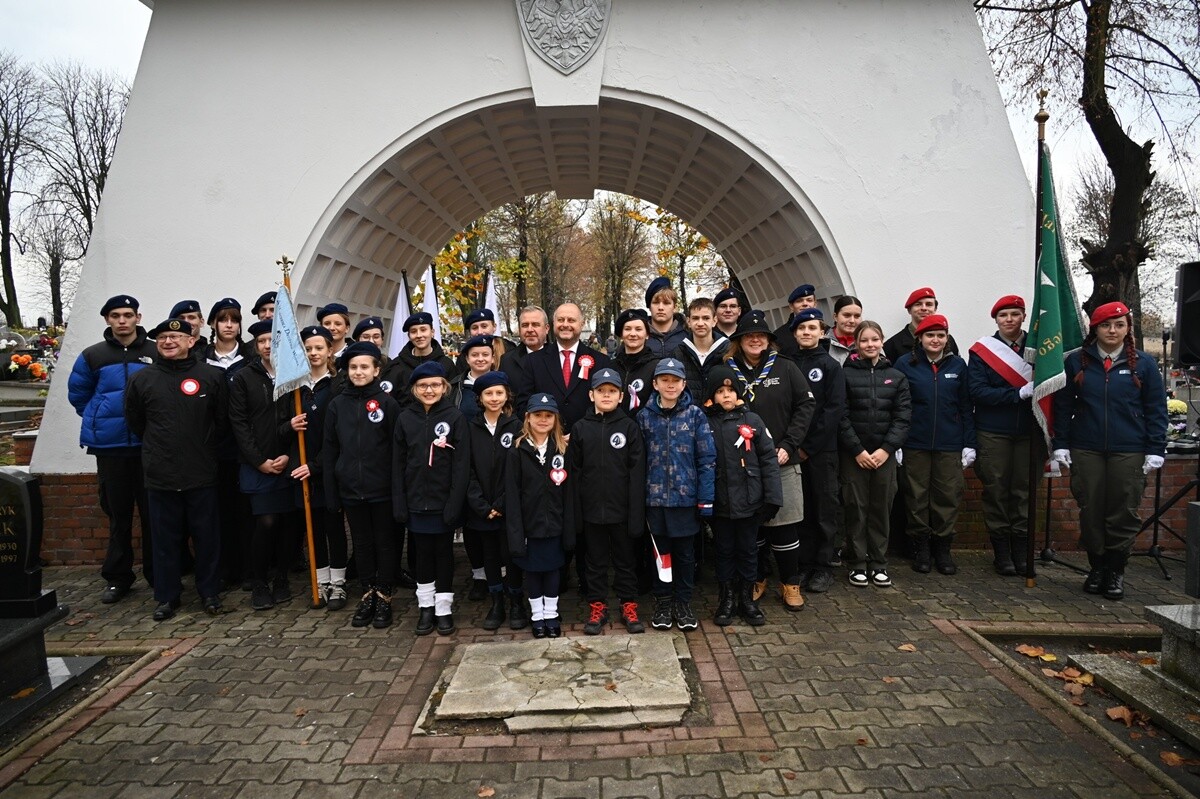 Uroczystości z okazji 107. rocznicy odzyskania niepodległości w Rudzie Śląskiej. / fot. UM Ruda Śląska