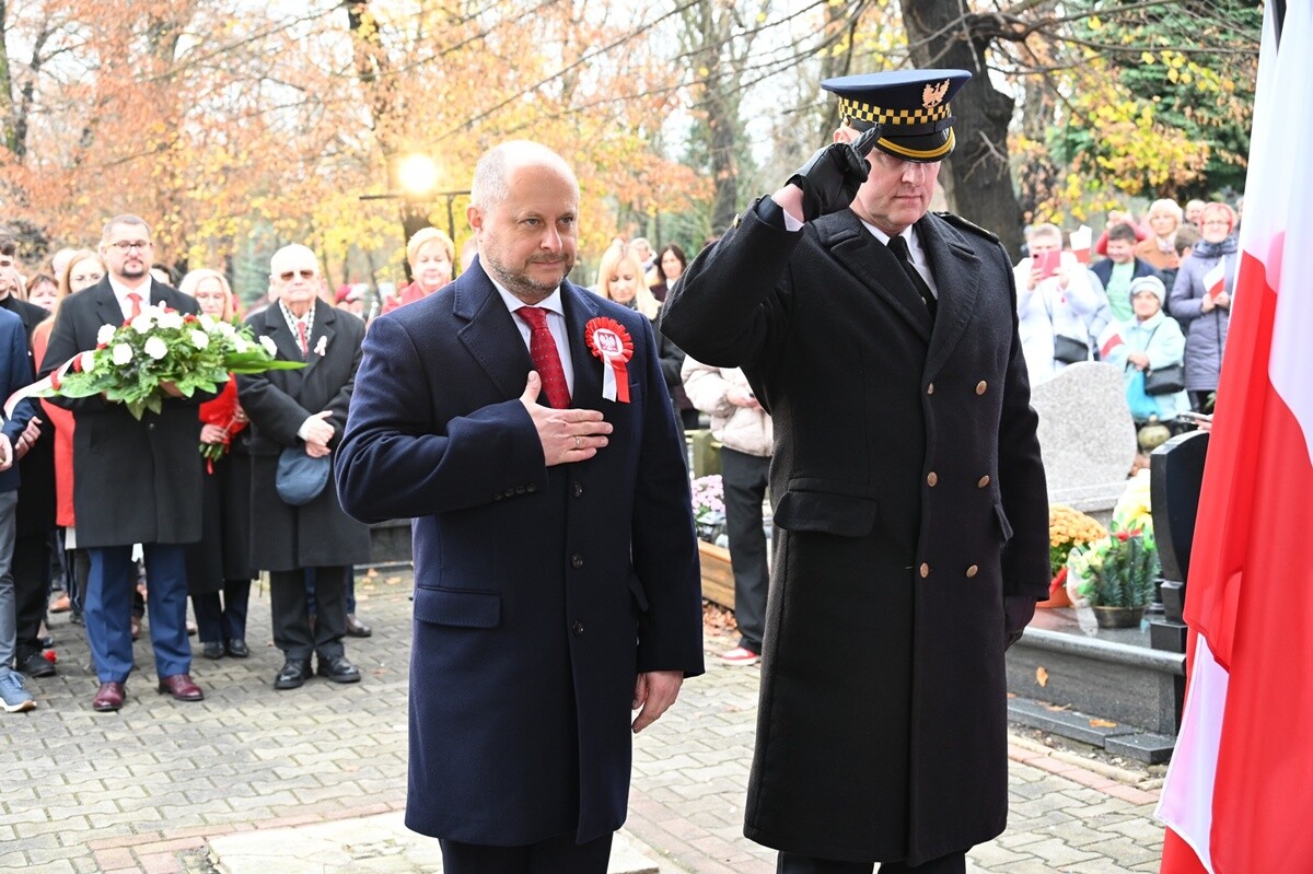 Uroczystości z okazji 107. rocznicy odzyskania niepodległości w Rudzie Śląskiej. / fot. UM Ruda Śląska