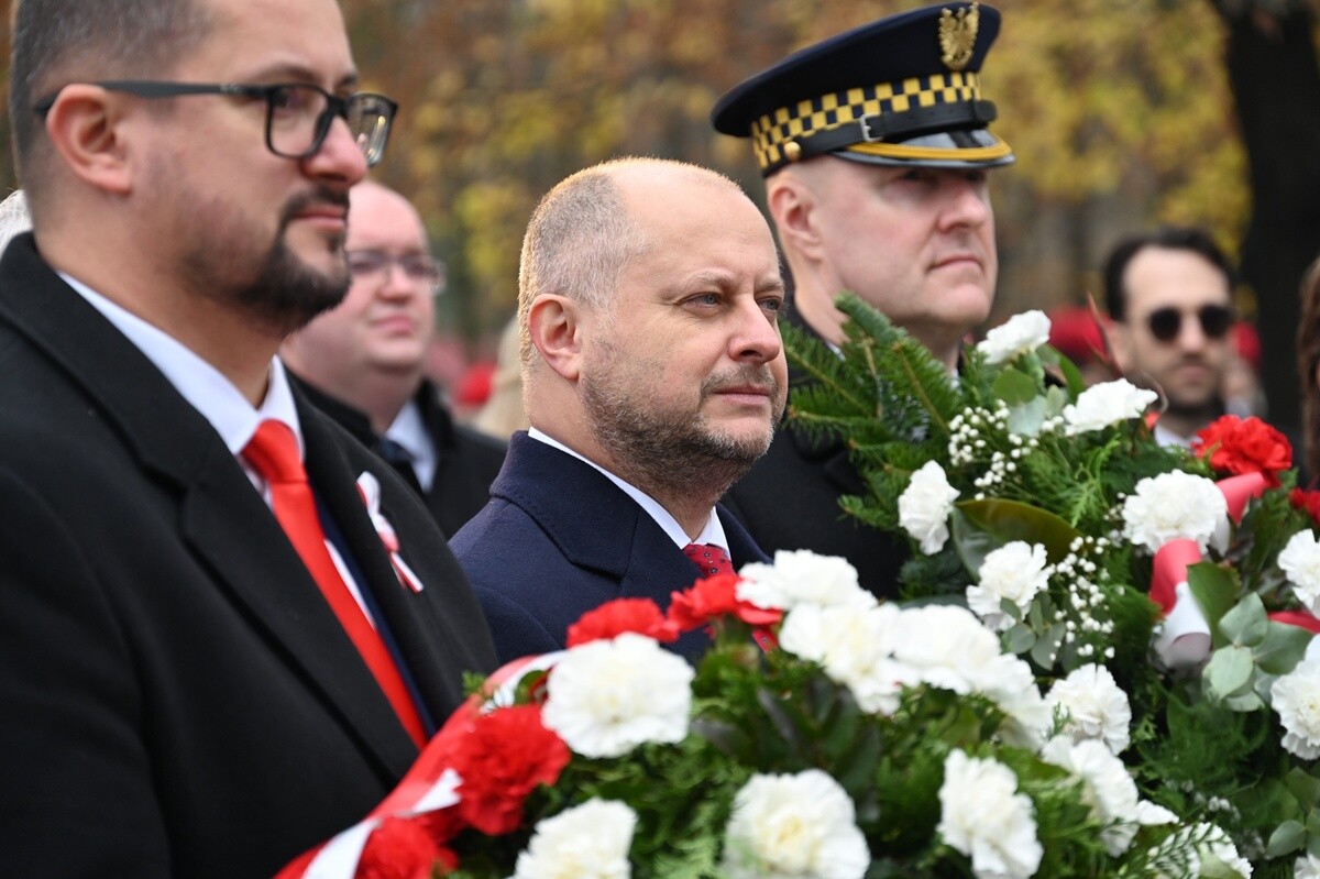 Uroczystości z okazji 107. rocznicy odzyskania niepodległości w Rudzie Śląskiej. / fot. UM Ruda Śląska