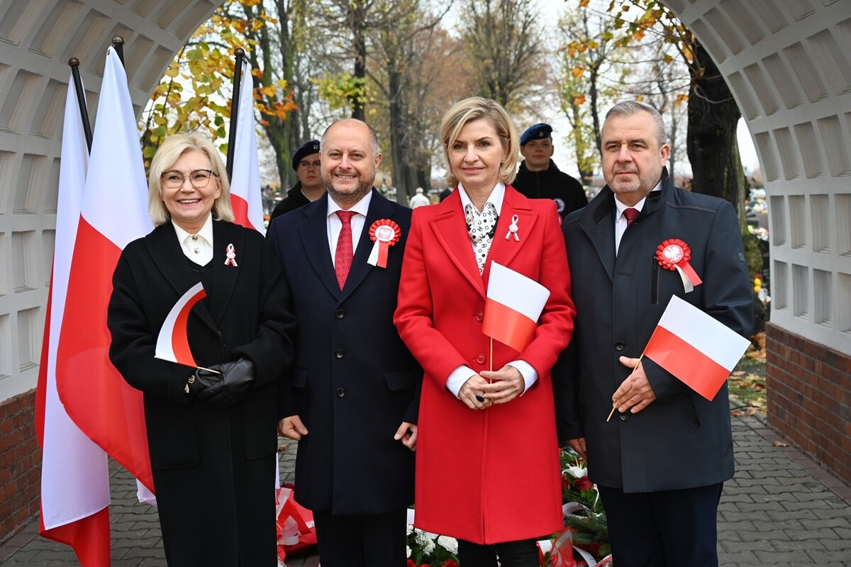 Uroczystości z okazji 107. rocznicy odzyskania niepodległości w Rudzie Śląskiej. / fot. UM Ruda Śląska