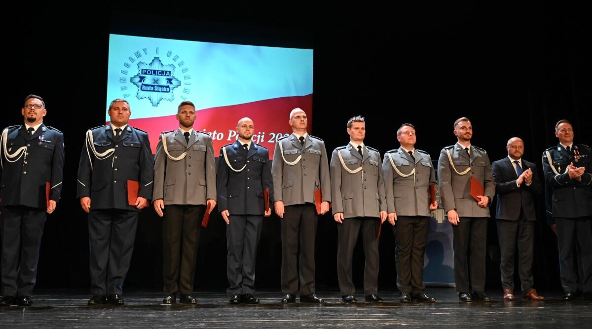 Rudzka Policja świętowała swoje święto z uroczystościami, awansami i wyróżnieniami / fot. KMP Ruda Śląska