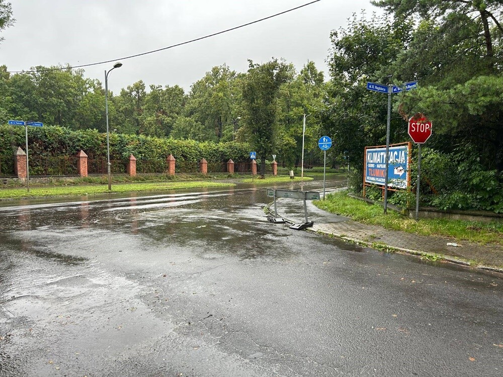 Sytuacja w Rudzie Śląskiej po intensywnych opadach deszczu / fot. FB Michał Pierończyk