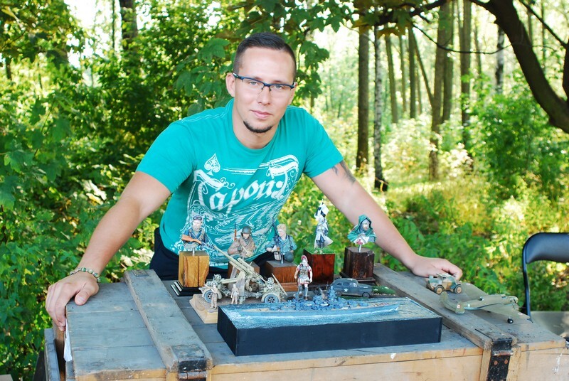 „Szańce Pamięci 1939-1945”: uczestnicy wydarzenia mogli podziwiać też kunsztowne modele tworzone przez pasjonata.