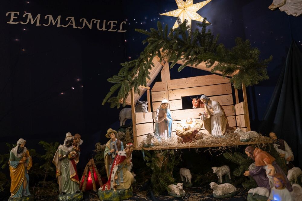 Stajenka bożonarodzeniowa w parafii Najświętszego Serca Pana Jezusa w Bykowinie/fot. Magdalena Ruda