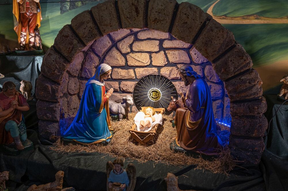 Stajenka bożonarodzeniowa w parafii Ścięcia św. Jana Chrzciciela w Goduli/fot. Magdalena Ruda