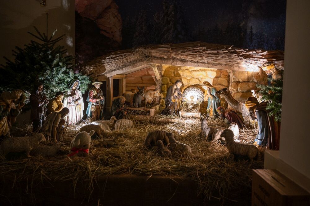 Stajenka bożonarodzeniowa w parafii pw. Świętego Ducha w Czarnym Lesie/fot. Magdalena Ruda