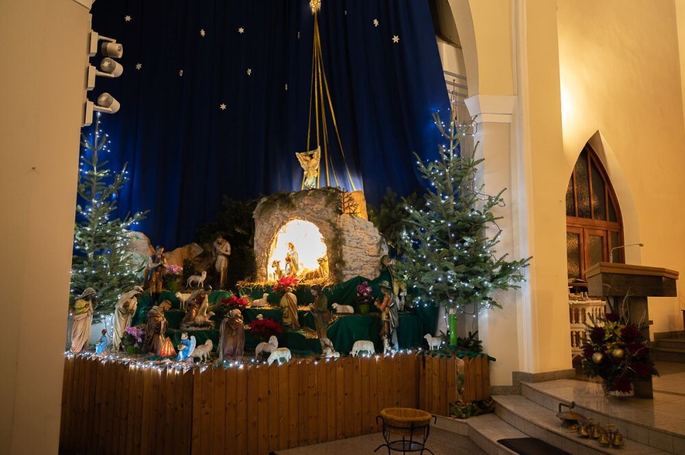 Stajenka bożonarodzeniowa w parafii św. Marii Magdaleny w Bielszowicach/fot. Magdalena Ruda