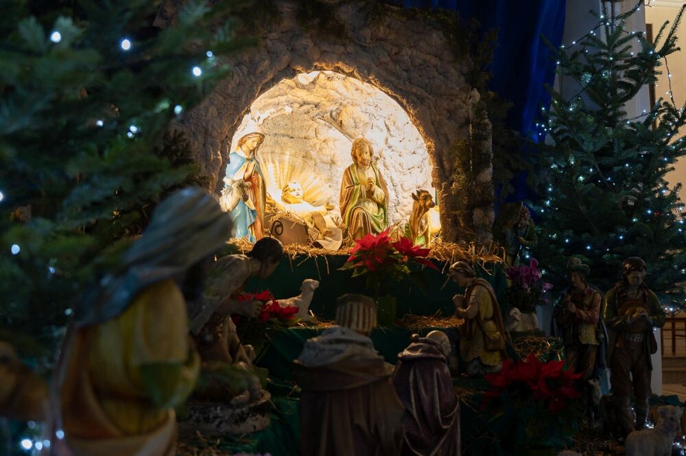 Stajenka bożonarodzeniowa w parafii św. Marii Magdaleny w Bielszowicach/fot. Magdalena Ruda
