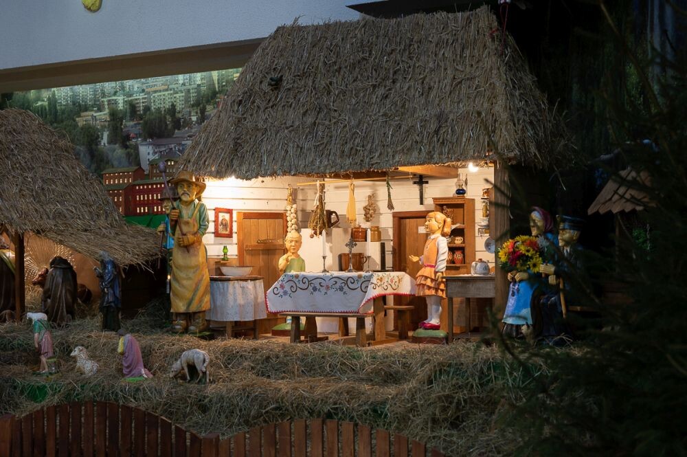Stajenka bożonarodzeniowa w parafii św. Barbary w Bykowinie/fot. Magdalena Ruda
