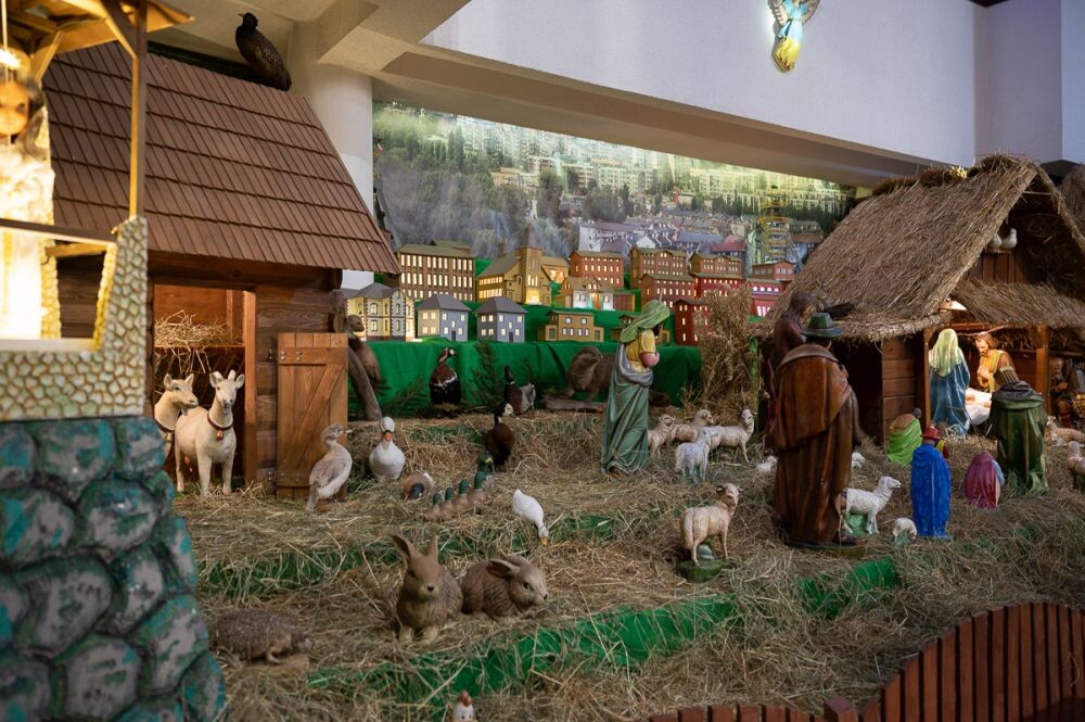 Stajenka bożonarodzeniowa w parafii św. Barbary w Bykowinie/fot. Magdalena Ruda