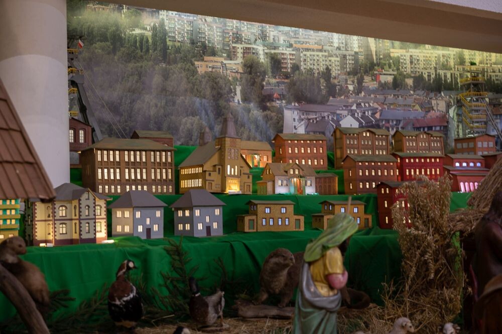 Stajenka bożonarodzeniowa w parafii św. Barbary w Bykowinie/fot. Magdalena Ruda