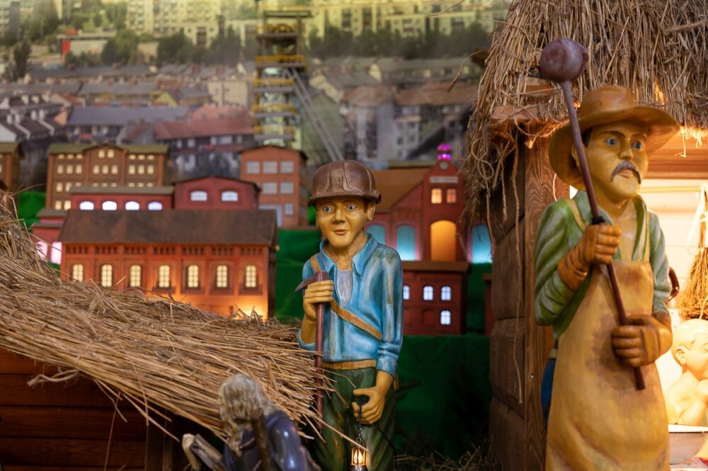 Stajenka bożonarodzeniowa w parafii św. Barbary w Bykowinie/fot. Magdalena Ruda