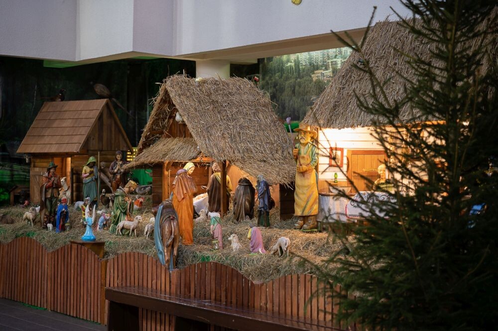 Stajenka bożonarodzeniowa w parafii św. Barbary w Bykowinie/fot. Magdalena Ruda