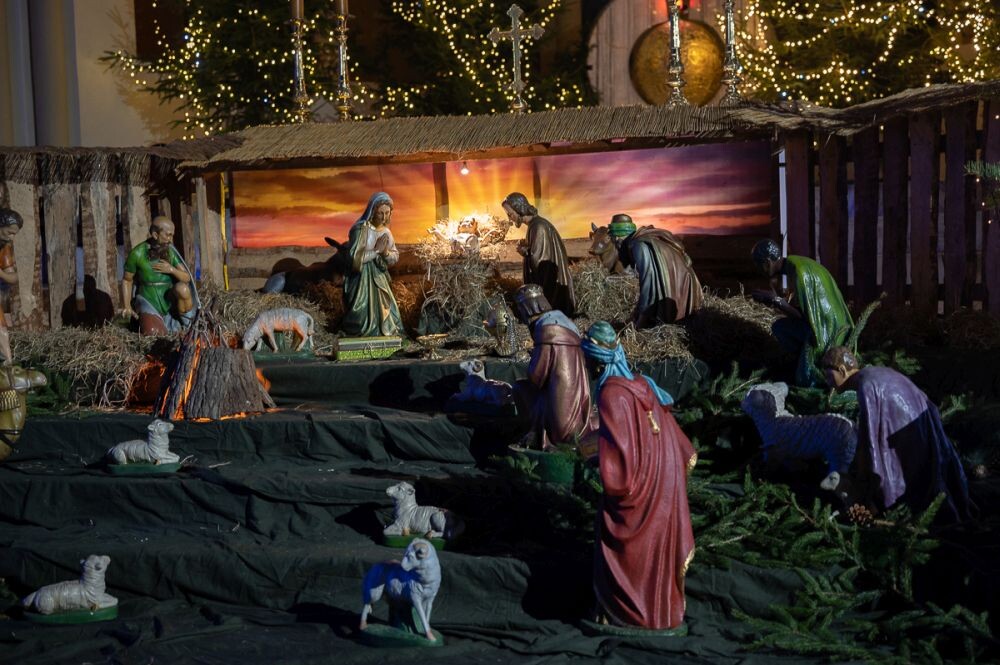 Stajenka bożonarodzeniowa w parafii św. Pawła w Nowym Bytomiu/fot. Magdalena Ruda