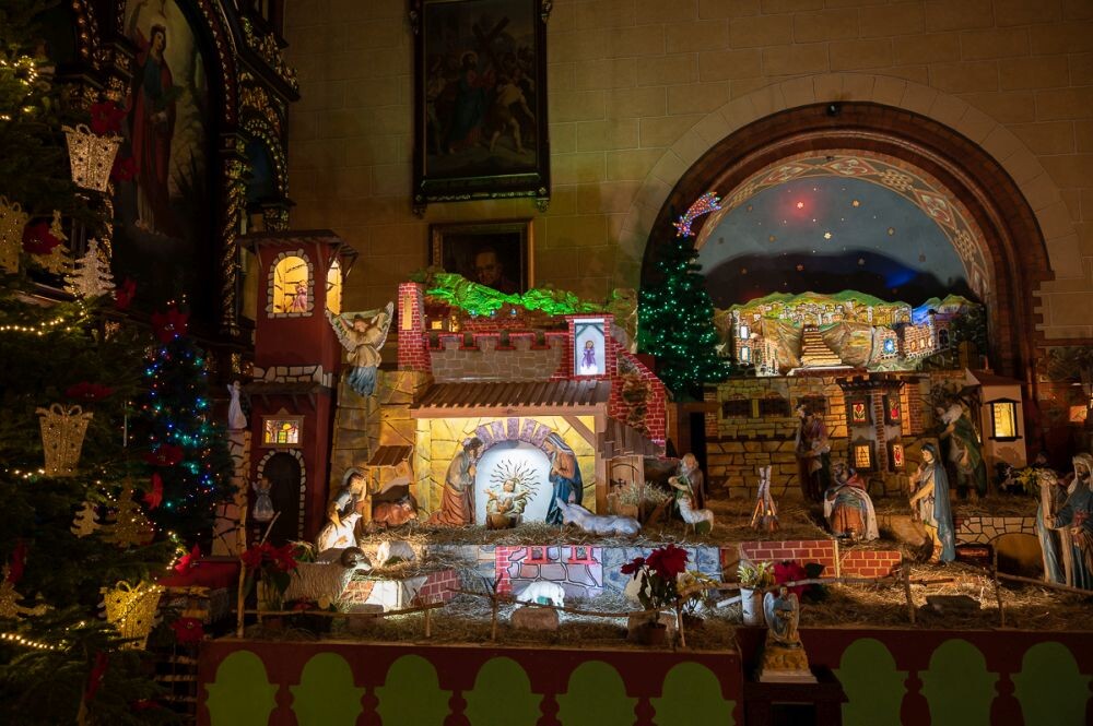 Stajenka bożonarodzeniowa w parafii pw. Trójcy Przenajświętszej w Kochłowicach/fot. Magdalena Ruda