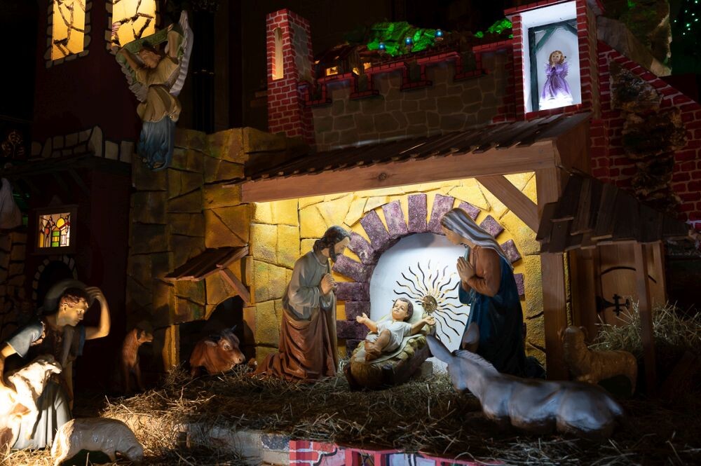 Stajenka bożonarodzeniowa w parafii pw. Trójcy Przenajświętszej w Kochłowicach/fot. Magdalena Ruda
