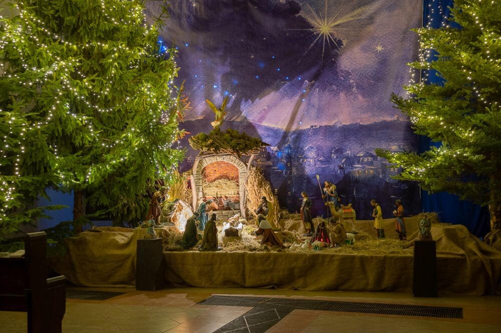 Stajenka bożonarodzeniowa w Sanktuarium św. Józefa w Rudzie/fot. Magdalena Ruda