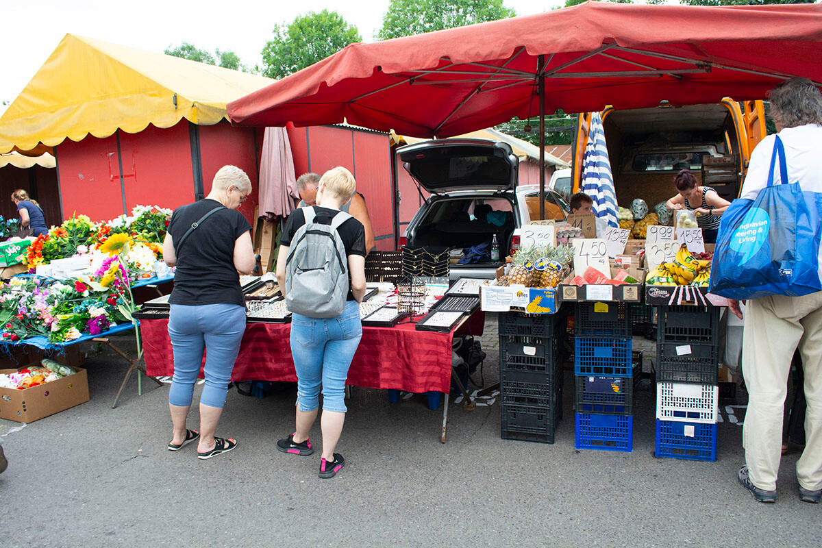 Targowisko w Wirku. / fot. Marek Faber