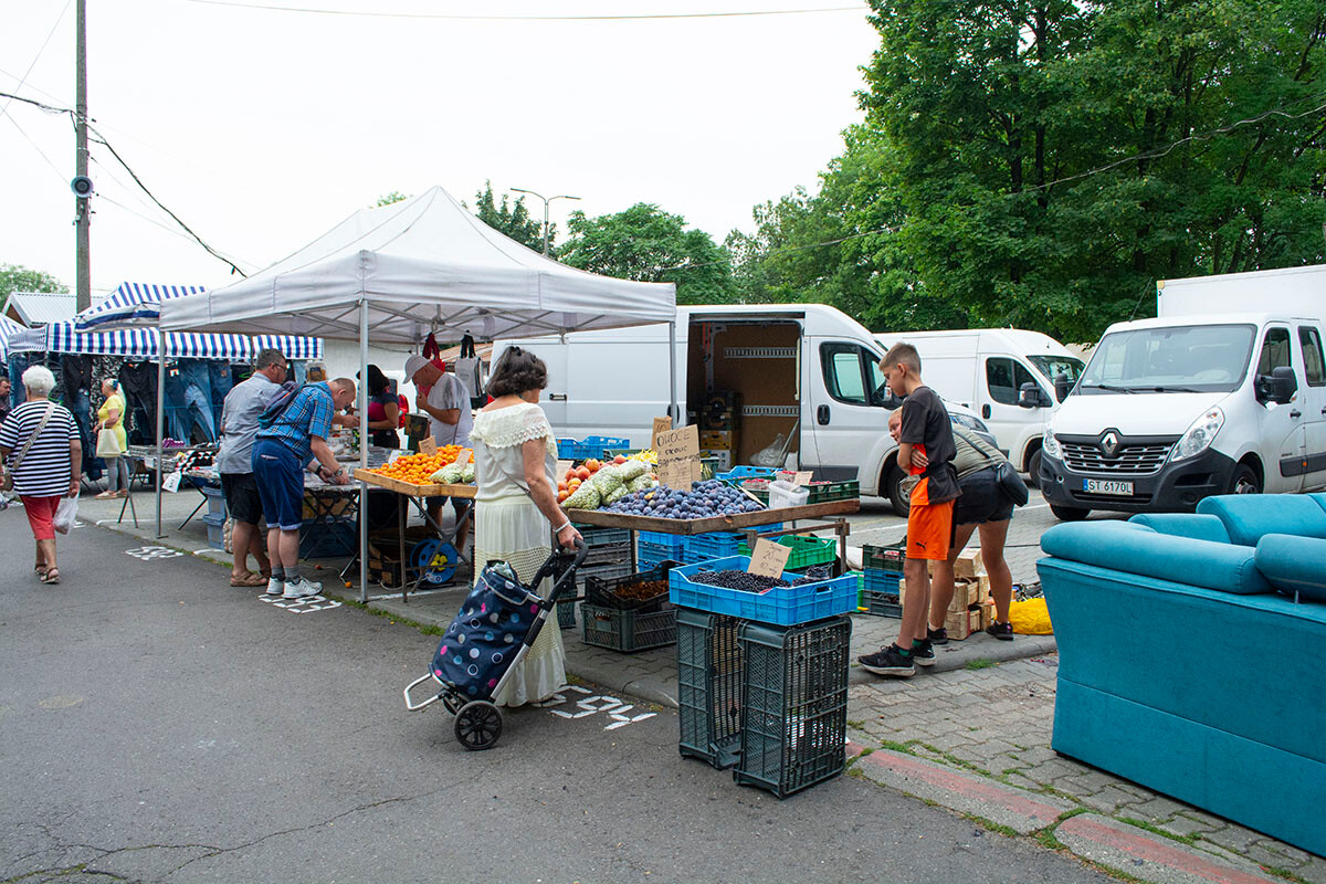 Targowisko w Wirku. / fot. Marek Faber