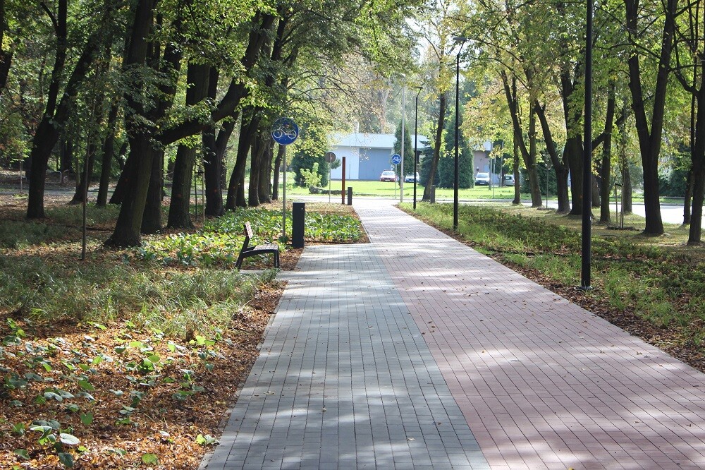 Dwa kolejne odcinki Traktu Rudzkiego gotowe! To przestrzeń w rejonie ul. Tuwima oraz teren pomiędzy ul. Nowary i ul. Katowicką w Wirku. 