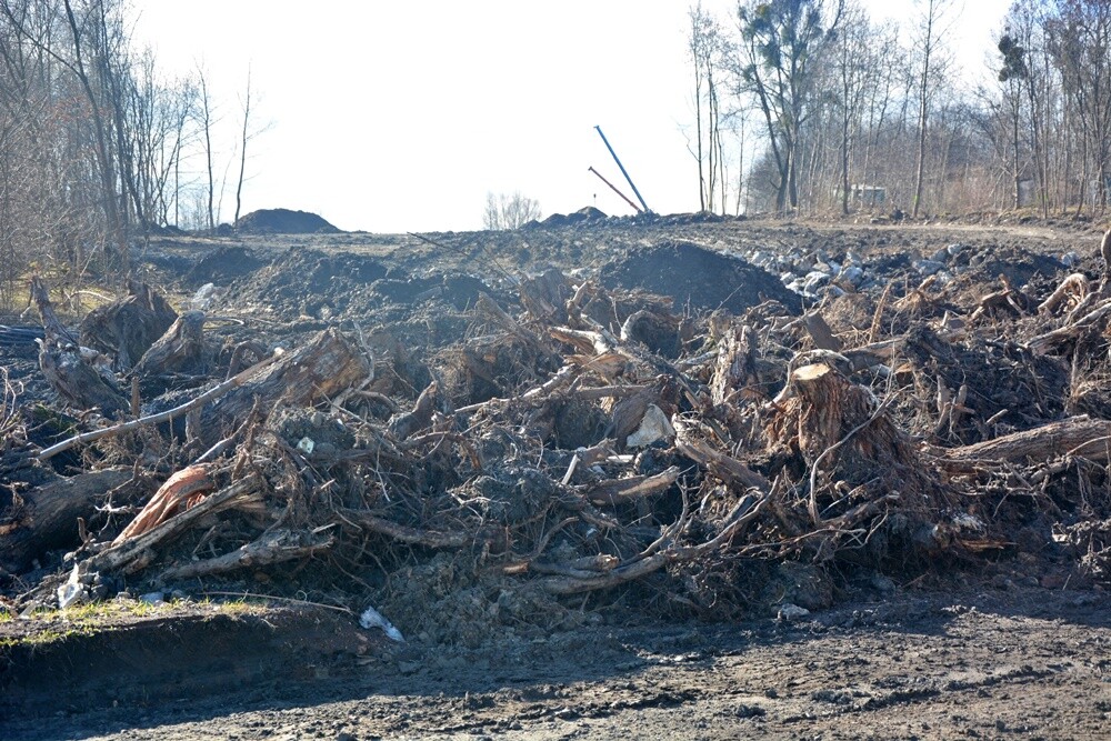 Dzięki sprzyjającym warunkom pogodowym prace przy budowie pierwszego odcinka trasy N-S na północ od DTŚ. / fot. Jacek Knapik
