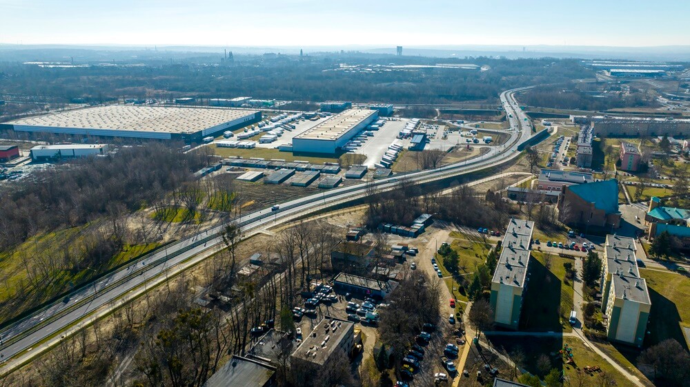 Trasa N-S w kierunku północnym otwarta. / fot. Krzysztof Faber DronRuda.pl 