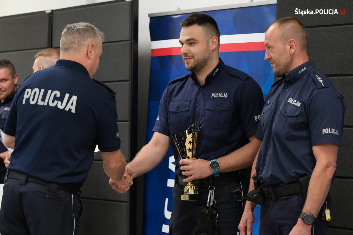 Zakończyły się wojewódzkie eliminacje do Ogólnopolskich Zawodów Policjantów Prewencji Turniej Par Patrolowych "Patrol Roku 2024" / fot. KMP Ruda Śląska