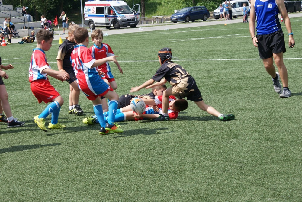 W sobotę na Burloch Arena rozgrywał się turniej rugby w czterech kategoriach wiekowych: mikrus U9, mini żak U11, żak U12 i młodzik U14.