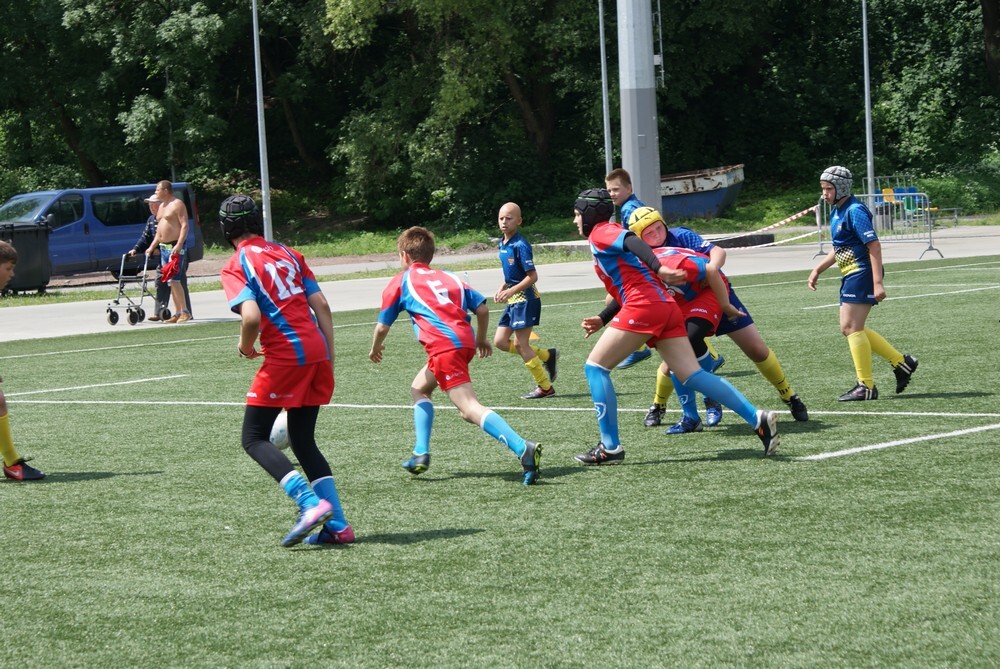 W sobotę na Burloch Arena rozgrywał się turniej rugby w czterech kategoriach wiekowych: mikrus U9, mini żak U11, żak U12 i młodzik U14.