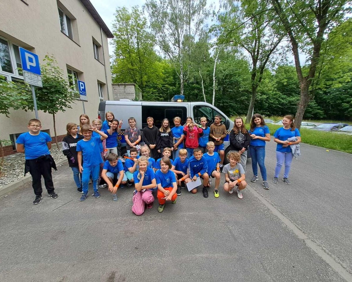 11 czerwca w siedzibie Straży Miejskiej odbyło się spotkanie z uczniami Szkoły Podstawowej nr 4 im. Józefa Lompy / fot. UM Ruda Śląska