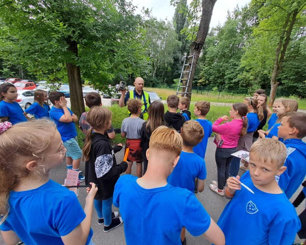 11 czerwca w siedzibie Straży Miejskiej odbyło się spotkanie z uczniami Szkoły Podstawowej nr 4 im. Józefa Lompy / fot. UM Ruda Śląska