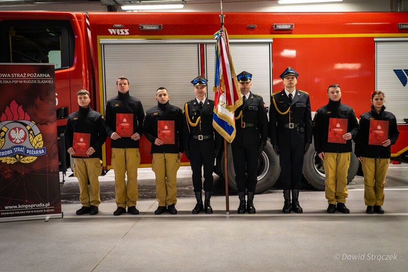 Uroczystość ślubowania strażaków Komendy Miejskiej PSP w Rudzie Śląskiej