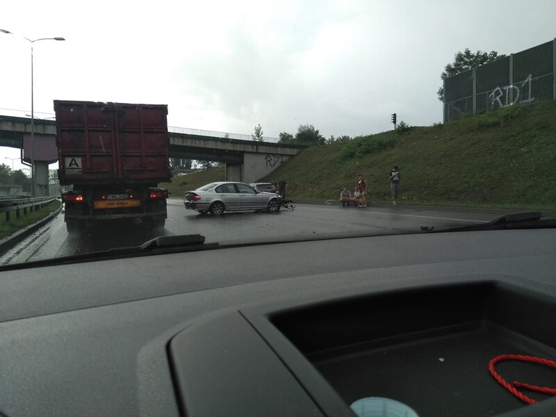 UWAGA KIEROWCY! Wypadek na DTŚ!