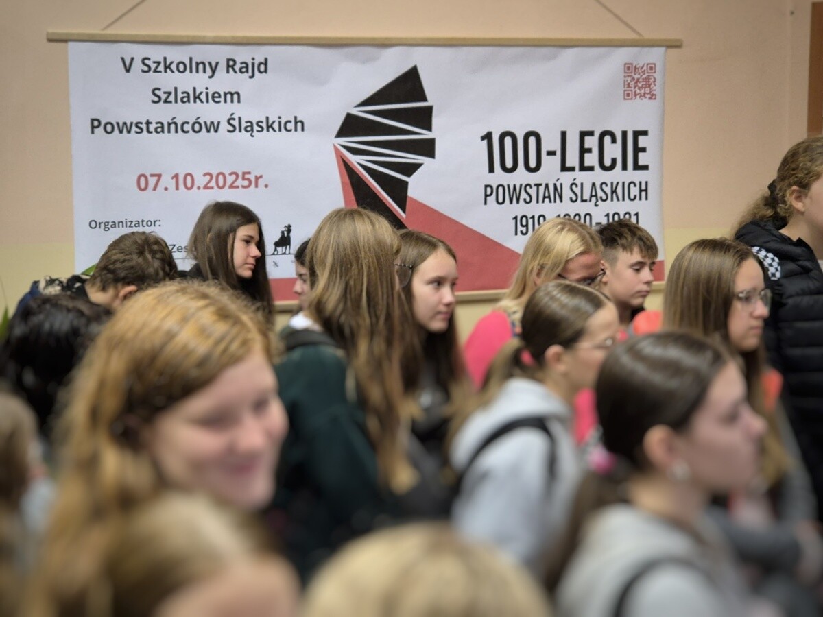 V Szkolny Rajd Szlakiem Powstańców Śląskich. / fot. mat. szkolne