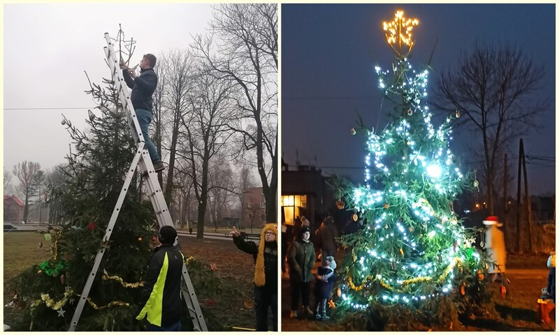 W Kochłowicach czuć już świąteczną atmosferę! Mieszkańcy ubrali na plantach choinkę